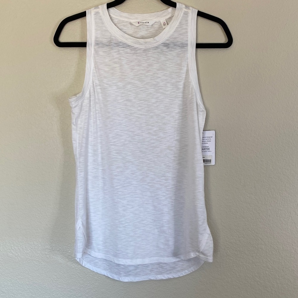 Athleta Asana muscle tank women’s XS white NWT